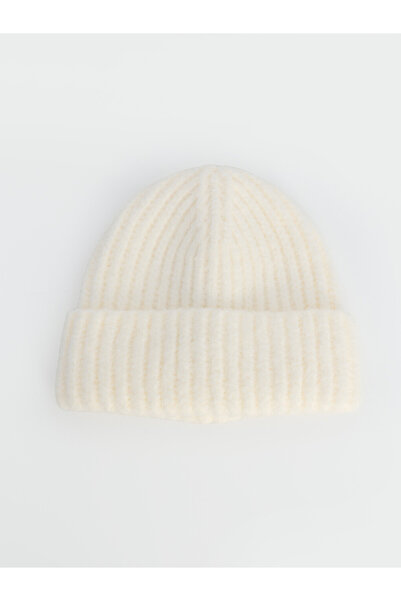 LC Waikiki Vizyon New Season Ecru Women's Knitwear Beanie