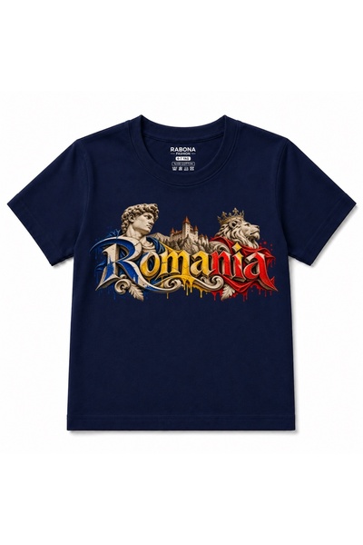 Rabona Fashion Romania Royal Legacy Lion & Castle Graphic Kids T-Shirt