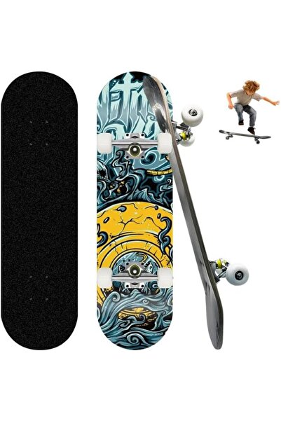 Generic Kafka Skateboard 31"x8" Complete Skateboards Double-Warped 7 Layers M...