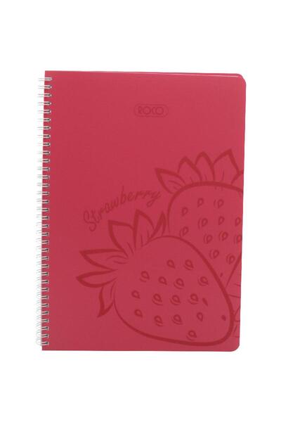 Roco Notebook, Strawberry Scent, A5, 80 Sheets, Single Ruled (Arabic), Pink