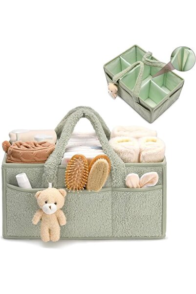 0TO1 TECH Baby Diaper Caddy, Nursery Storage Basket for Baby Shower Gifts, Po...