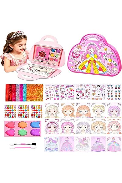 GENERAL Princess Dress Up Makeup Activity Kit, Portable Handbag Design, DIY S...