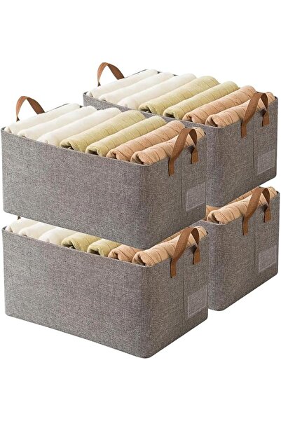 Beauenty Wardrobe Clothes Organizer, 4 Pack Drawer Organizers and Storage, Fo...