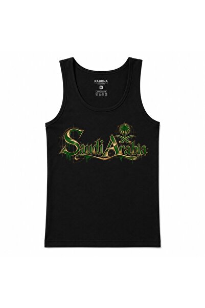 Rabona Fashion Saudi Arabia Emerald Heritage Palm & Swords Graphic Tank Top