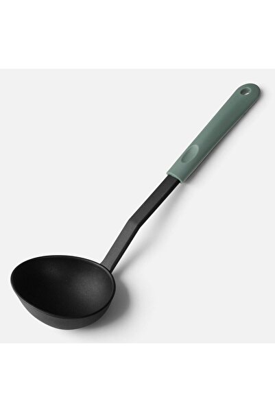 OEM Polonic din Plastic Antracit cu Maner Verde 31,5cm