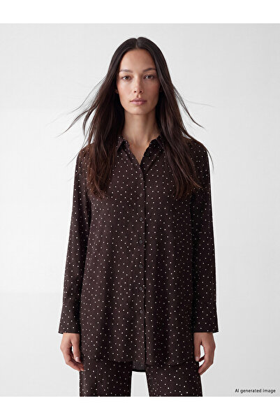 LC Waikiki Nevavm Farkıyla Lcw Everyday Brown Raschel Polka Dot Loose & Loose...