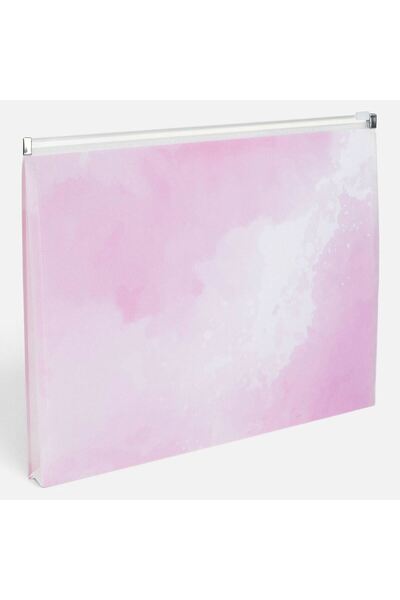 OEM Mapa din Plastic Roz Marble cu Fermoar 33x3x24cm