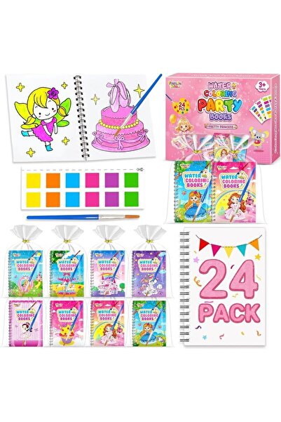 FEREDO 24 Pack Mini Water Coloring Pad Painting Kits, Kids Party Favors Bulk,...