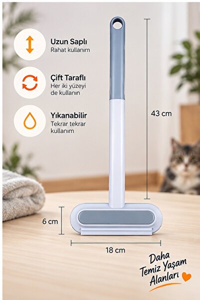 Kurtbay Şekil Cat and Dog Hair Cleaning Brush 4-in-1 Sofa Clothing Carpet Hair Collection Tool