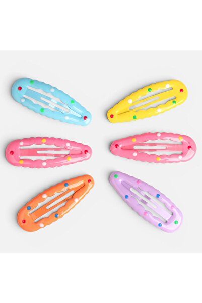 OEM Clame Par cu Margine Ondulata si Buline pentru Copii 5cm - 6buc
