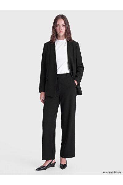 LC Waikiki Nevavm with a Difference of Opinion Lcw Modest Black Polyviscon St...