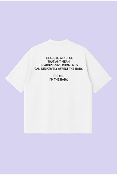 PURE POWER Μπλουζάκι Im the baby με στάμπα, oversized, boxy cut, unisex, 100%...