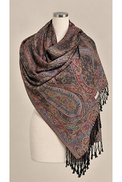 Kadın Etnik Desen Pashmina Omuz Ve Baş Şalı