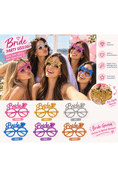 Bride Gözlükler- 6 farklı renk gözlük
