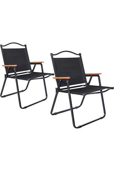 Chulovs Folding Wooden Beach Chair, Black – Beech Wood Armchair for Camping &...