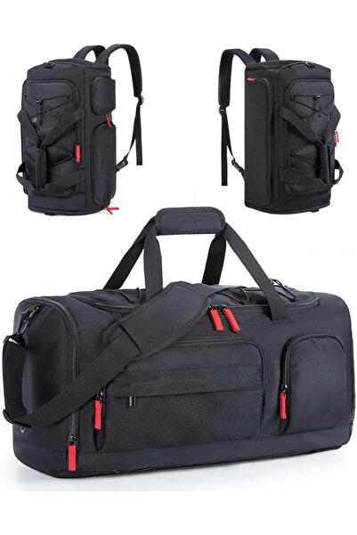 LinJie Gym Bag For Women And Men,35L Sports Travel Duffel Bag With Shoe Lapto...