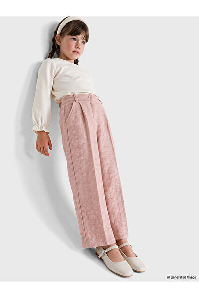 LC Waikiki Nevavm with a Difference in Price Lcw Kids Pink Gabardine Plain St...
