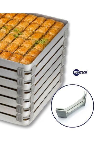 HOLTECH Plastik Baklava Tepsi Köşesi Dikdörtgen Tepsi İstifleme Aparatı - 20 ...
