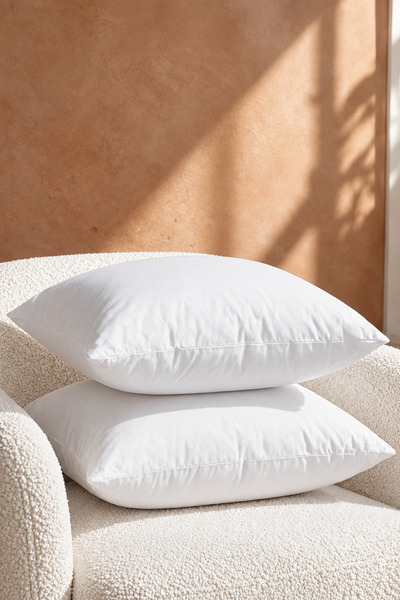 Nart Home 2 Pieces of Throw Pillow Inner Cushion 45X45 cm (350 Gr Full Fiber ...