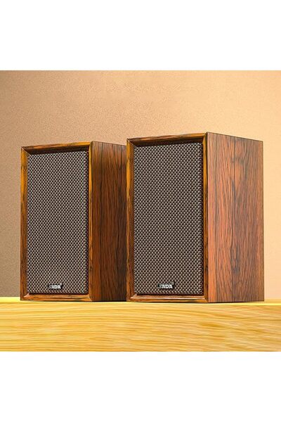 GENERAL Desktop Computer Speaker Surround Sound 2.0 Stereo,Classic Solid Wood...