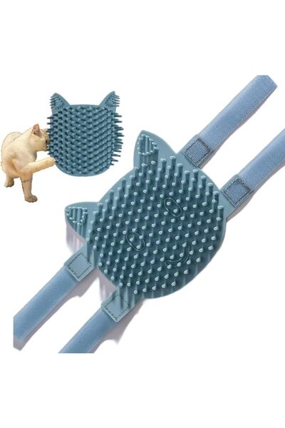 GENERAL Self Grooming Comb for Cats and Pets, Silicone Brush for Indoor Cat S...