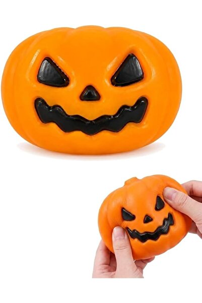 TERRIFI Halloween Squishy, Large Pumpkin Squeeze Fidget Toy for Stress Relief...