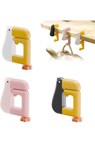 Roxolana 3PCS Portable Duck Shaped Purse Hook for Table Non-Slip Folding No-D...