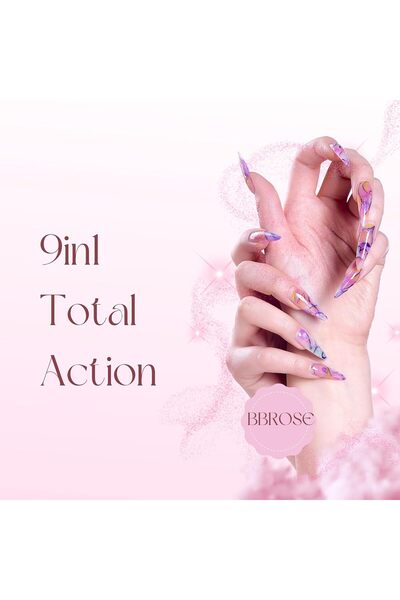 BBROSE Professional Nail Care Kit | Strengthens & Nourishes Nails | Complete Manicure & Pedicure Solution for Healthy, Beautiful Nails (9 in 1 Total Action)