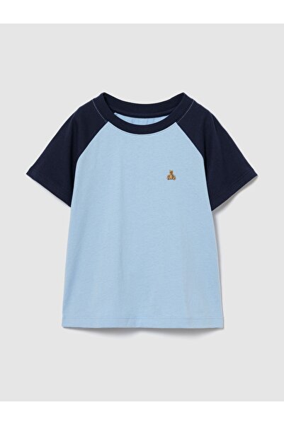 GAP Erkek Bebek Mavi Mix & Match Raglan T-Shirt