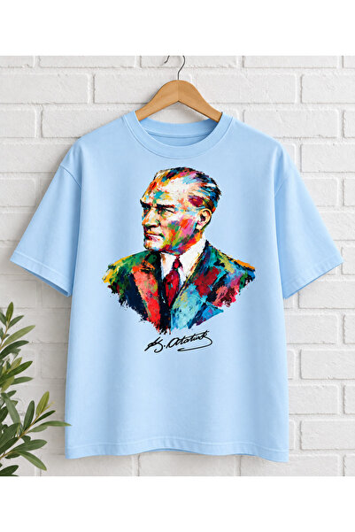MiniHouse Tricou cu imprimeu Ataturk pentru copii și adulți, băieți și fete, ...