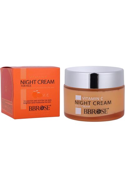 BBROSE Vitamin C Night Cream 50ml – Brightening & Anti-Aging Overnight Moistu...