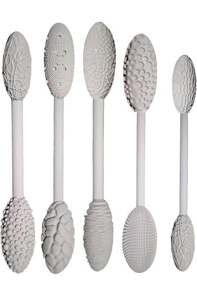 KASTWAVE Clay Art Texture Tool Set, 5 Double-Headed Rollers for Pottery, DIY ...
