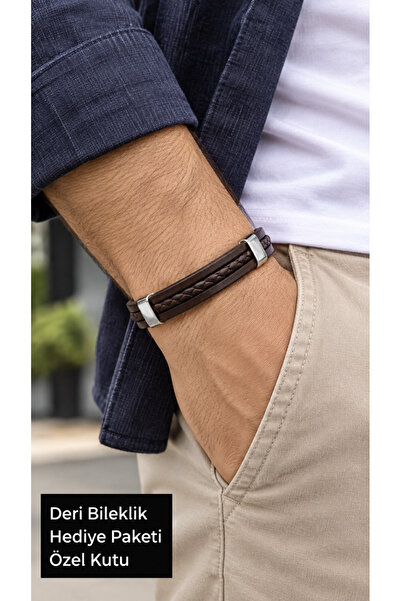 HER ŞEY NOTA www.herseynota.com Bravorin Chestnutline Brown Leather Men's Bra...