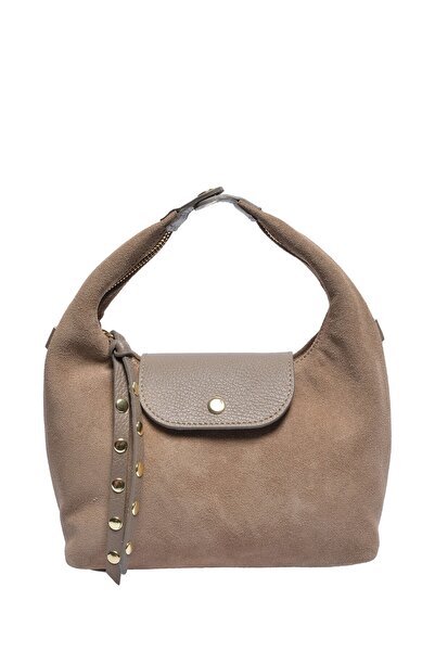 SimpleFind Anna Luchini Geanta piele -Ondina-TAUPE,Geanta de umar piele natur...