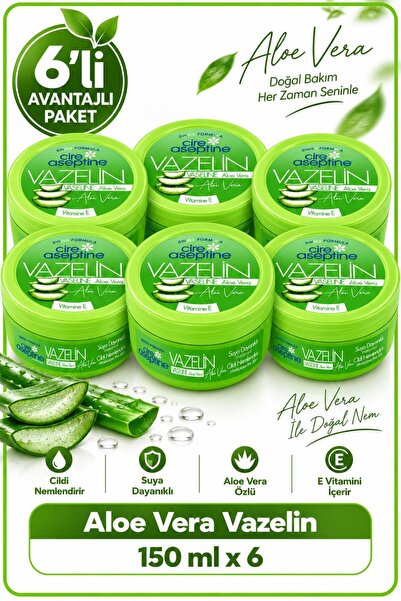 CIRE ASEPTINE Vazelin Aloevera 150 ml 6 Adet