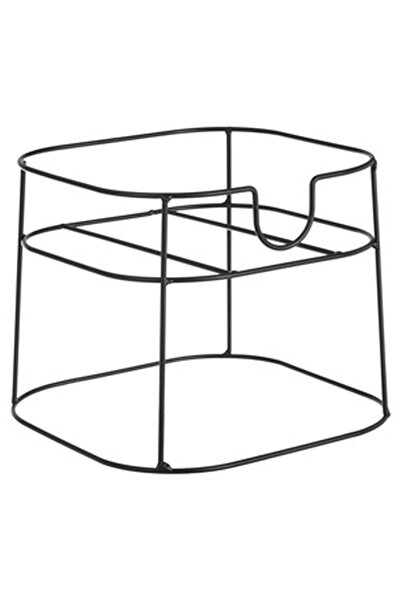 OEM Baza Metalica Neagra Patrata pentru Dozator Bauturi 22.5x22.5x18cm