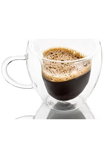 OEM Heart Double Wall Transparent Glass Mug 240ml