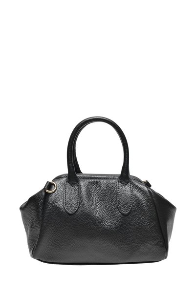 SimpleFind Isabella Rhea Geanta piele -Elvira-NEGRU ,Geanta de mana piele nat...