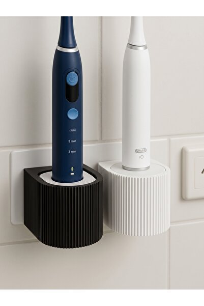 Şarjlı Diş Fırçası Tutacağı Banyo Duvar Ve Prize Sabitlenen Fırça Stant Organizer