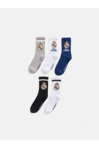 LC Waikiki Two Mt Shop Quality Lcw Kids Mixed Patterned 5-Pack Boys' Socks