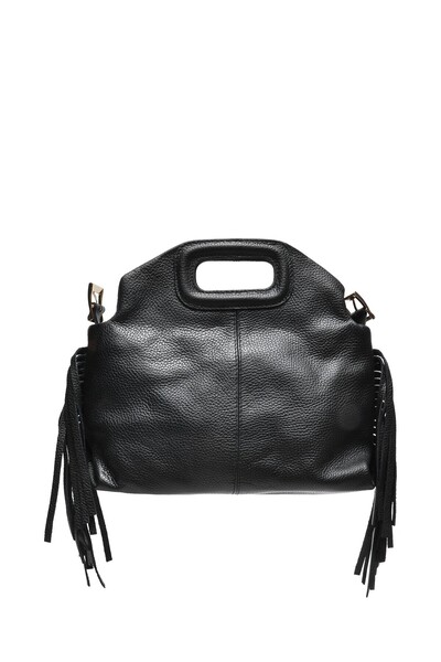 SimpleFind Anna Luchini Geanta piele -Brianna-NEGRU ,Geanta de mana piele nat...