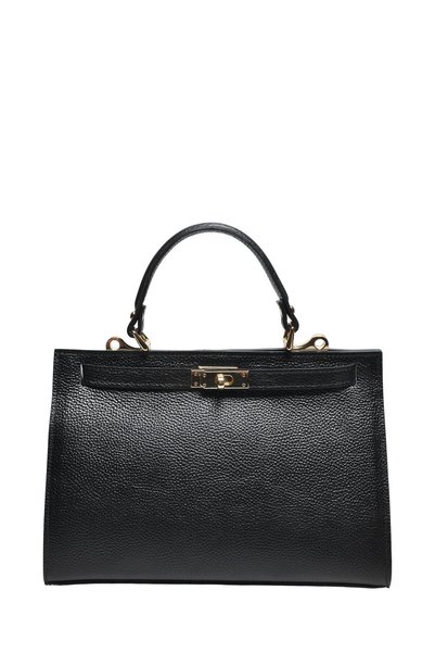 SimpleFind Roberta M Geanta piele -Winona-NEGRU ,Geanta de mana piele natural...