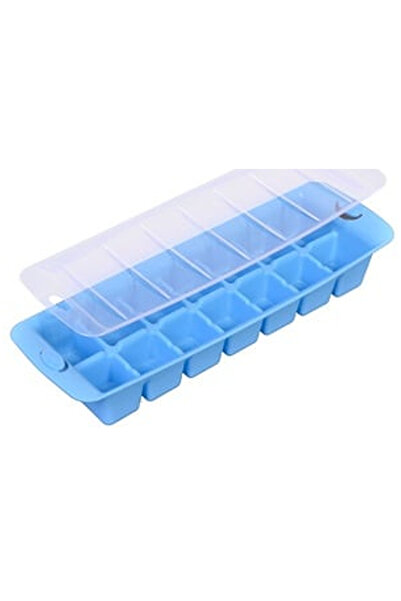 OEM Cutie Albastra cu Capac Transparent si 14 Compartimente pentru Cuburi de ...