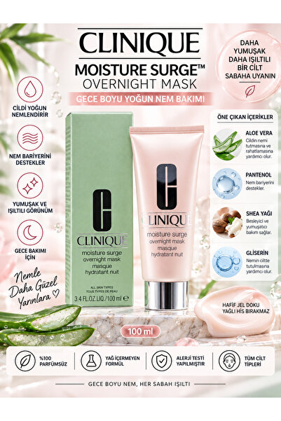 Clinique Moisture Surge ™   100 ml – Overnight Intensive Moisture and Skin Ba...