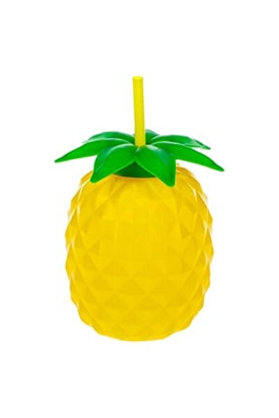 OEM Pahar in Forma de Ananas 3D din Plastic cu Pai 800ml