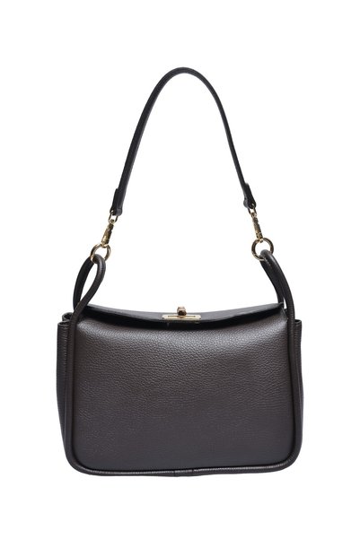 SimpleFind Roberta M Geanta piele -Xanthe-MARO INCHIS ,Geanta de umar piele n...