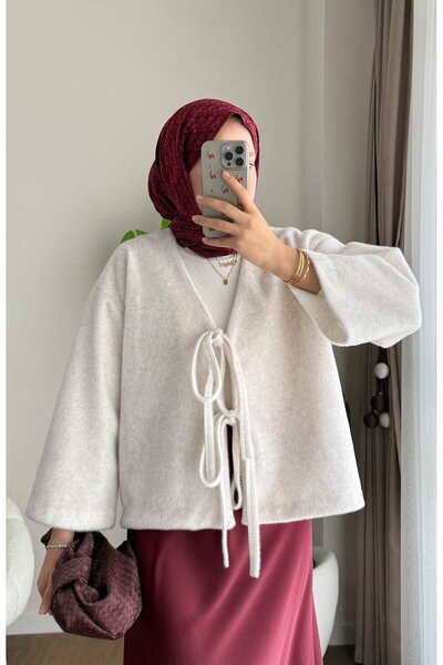 RFK Butik Γυναικεία φούστα με δέσιμο μπροστά Fox Kimono - Λευκό