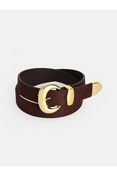 LC Waikiki Two Mt Shop Quality Lcw Accessories Brown Plain Women's Belt