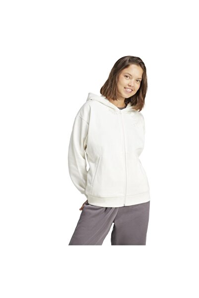adidas Γυναικείο Φούτερ με Κουκούλα και Φερμουάρ, Φλις, για Όλες τις Εποχές, XS