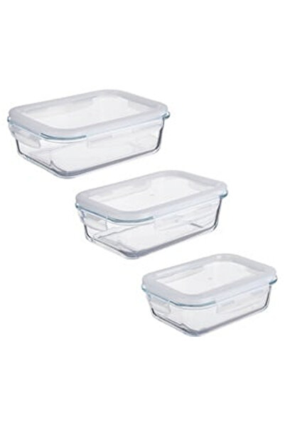 OEM Set caserole din sticlă dreptunghiulare Frosty și capac Frosty 640-1000-1...